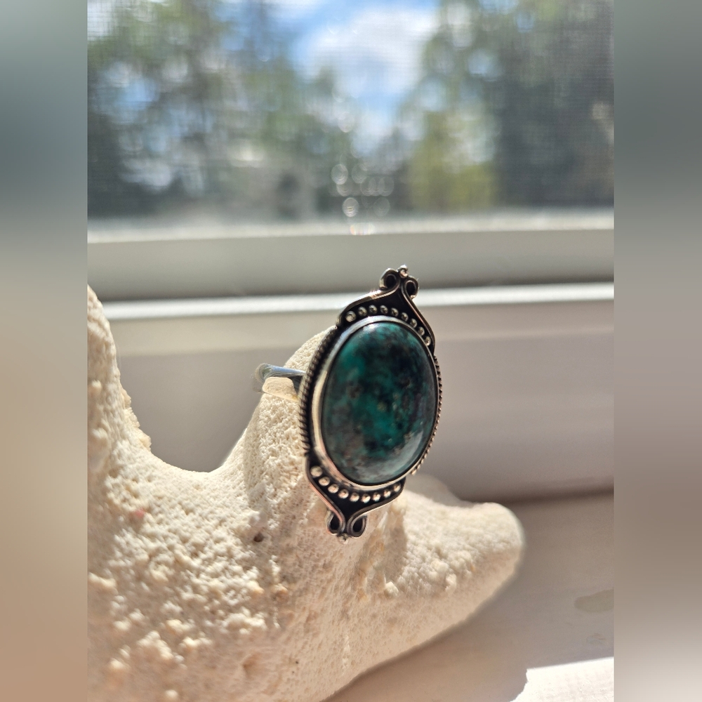 Sterling 925 Silver And Tibetan Turquoise